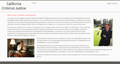 Desktop Screenshot of californiacriminaljustice.com