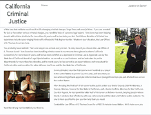 Tablet Screenshot of californiacriminaljustice.com